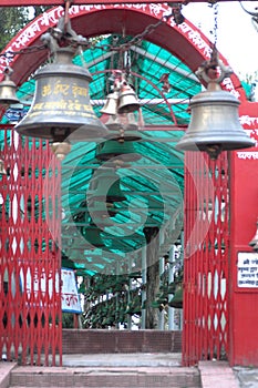 A temple of Bells called Chitai Golu Devta Temple Almora India photo